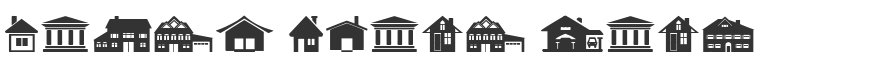 House Icons Font