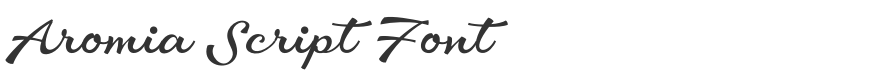 Aromia Script Font