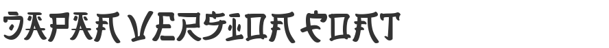 Japan Version Font