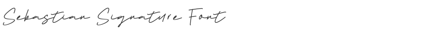 Sebastian Signature Font