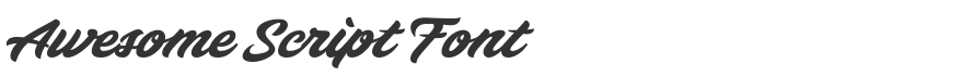 Awesome Script Font