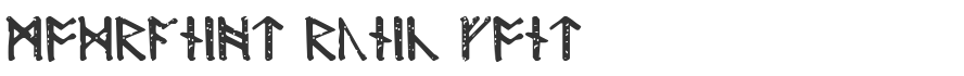 Modraniht Runic Font