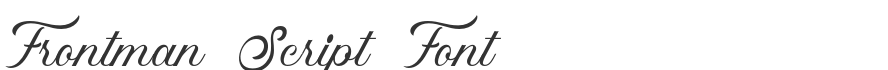 Frontman Script Font