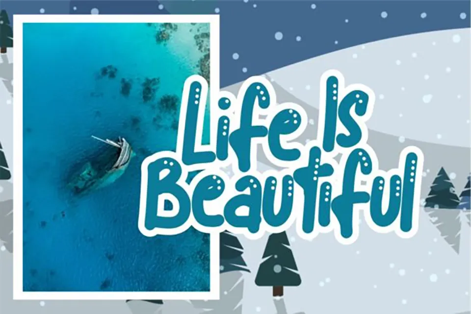 Blue Snow Font