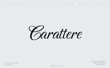 Carattere Font