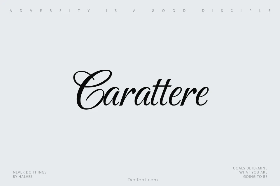 Carattere Font