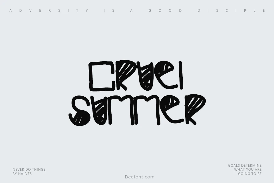 Cruel Summer Font