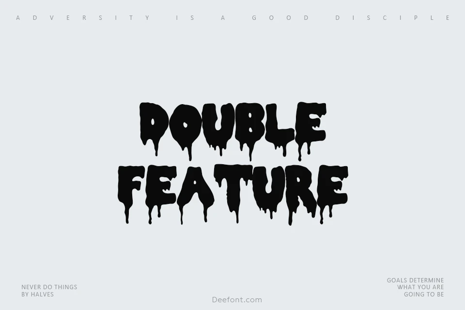 Double Feature Font