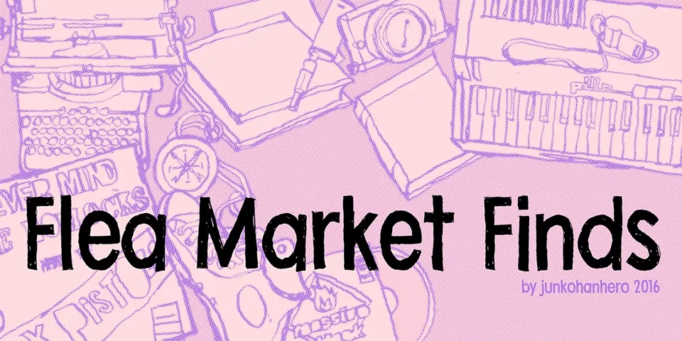 Flea Market Finds Font