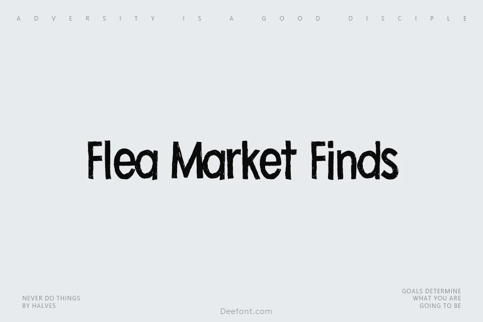 Flea Market Finds Font