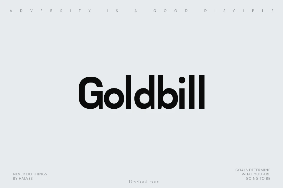 Goldbill Font Family