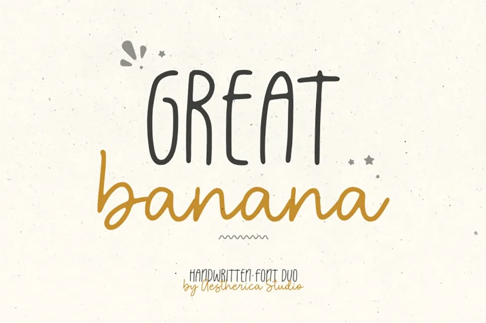 Great Banana Font Duo