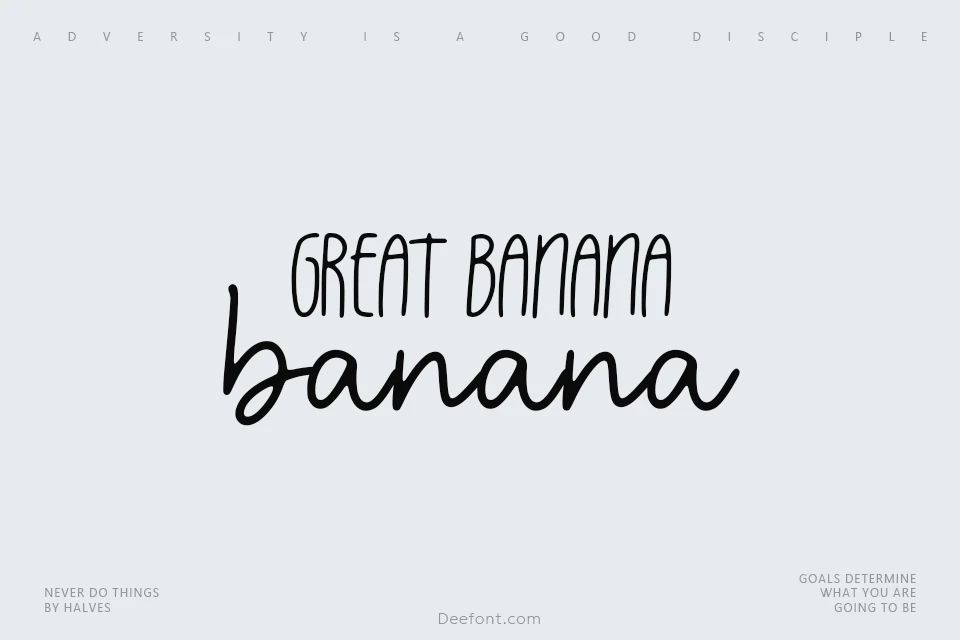 Great Banana Font Duo