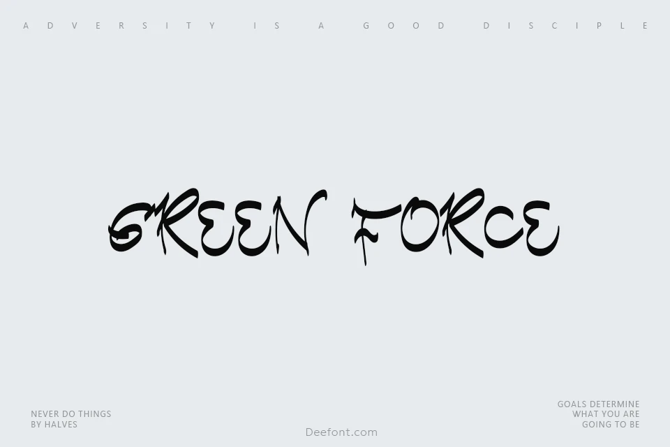 Green Force Font