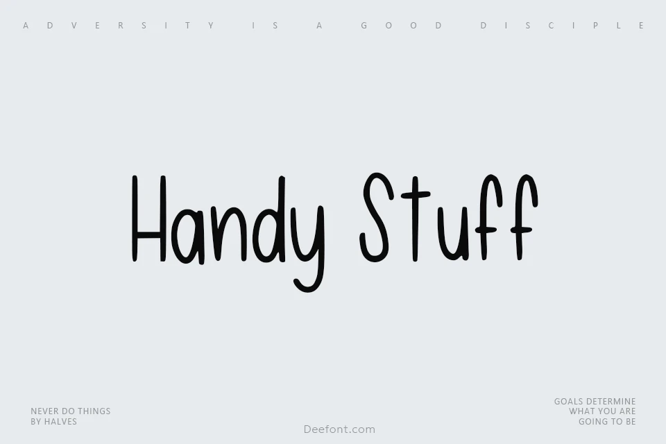 Handy Stuff Font