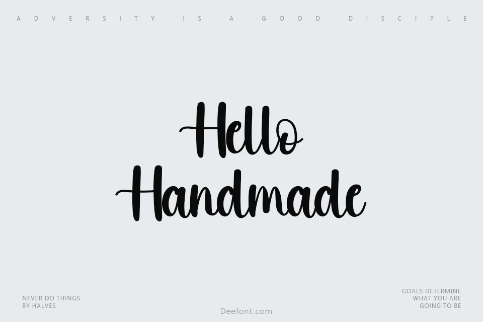 Hello Handmade Font
