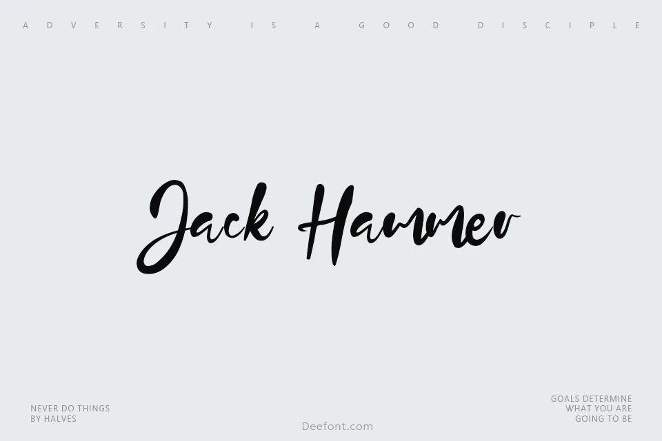 Jack Hammer Font