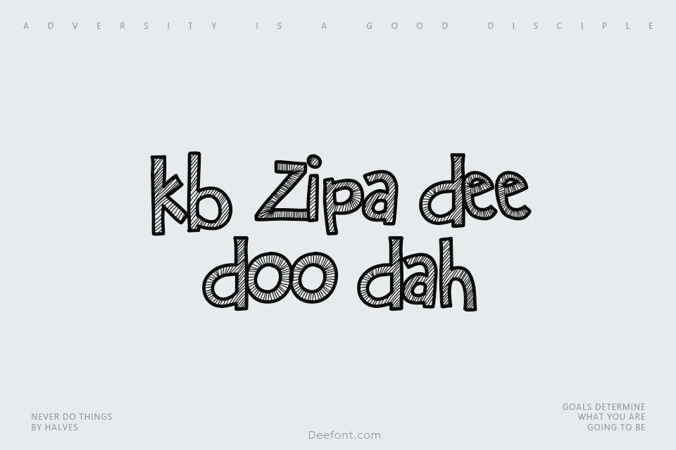 KB Zipa Dee Doo Dah Font