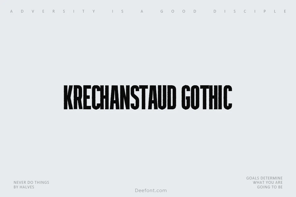 Krechanstaud Gothic Font