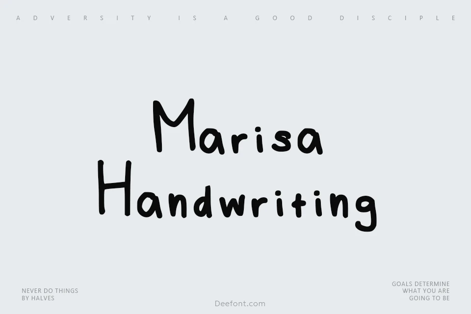 Marisa Handwriting Font