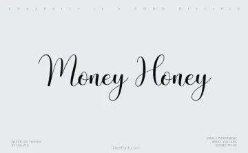 Moneyhoney Font