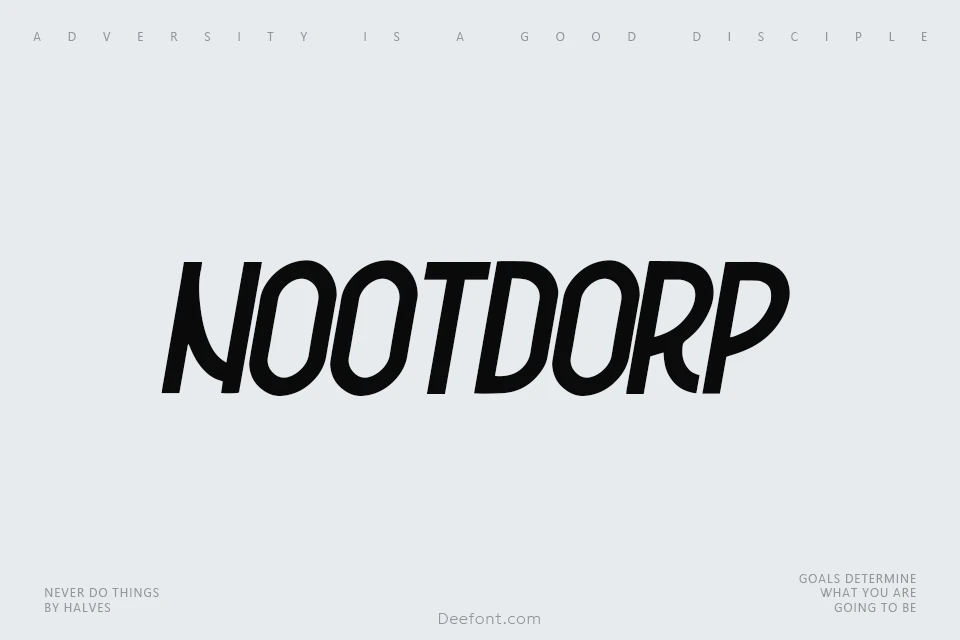 Nootdorp Font