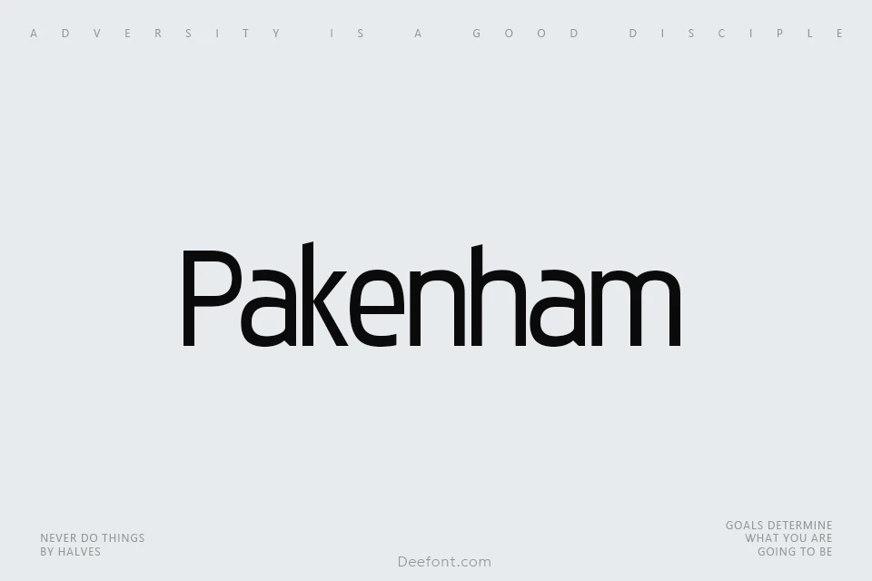 Pakenham Font