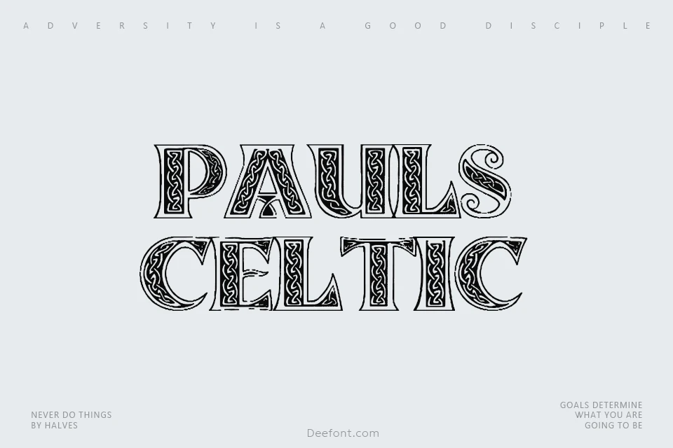 Pauls Celtic Font 3 Font