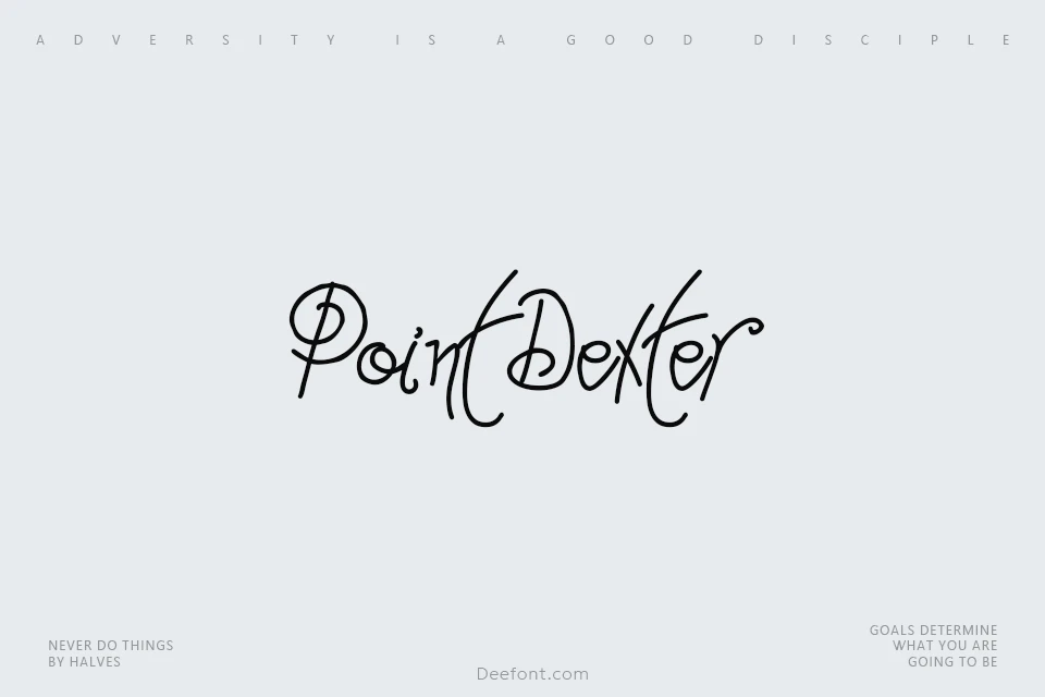Point-Dexter Font
