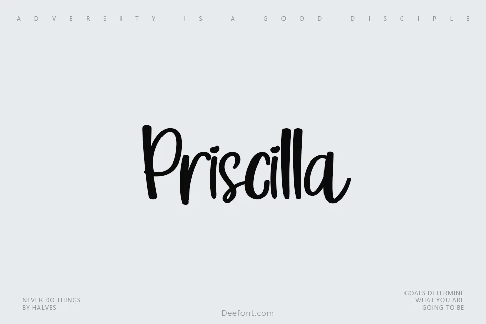 Priscilla Font
