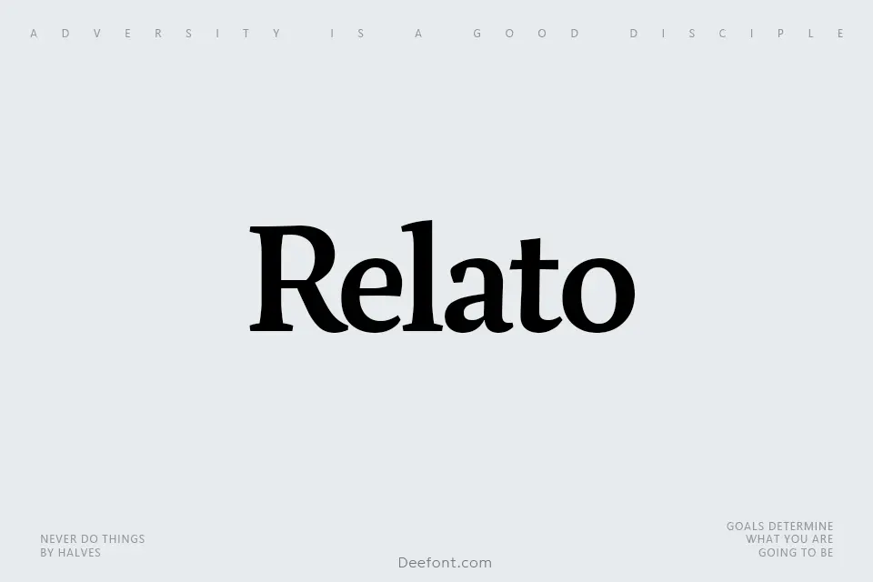 Relato Font Family