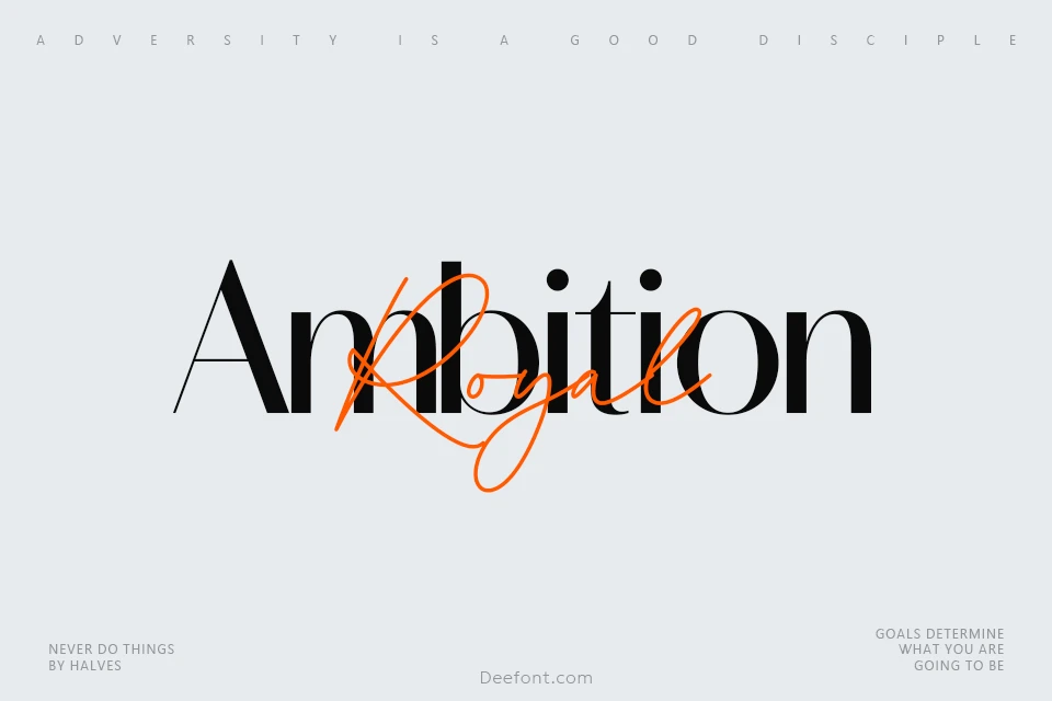 Royal Ambition Font Duo