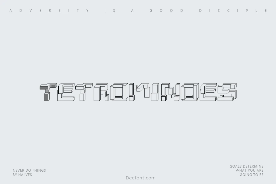 Tetrominoes Font