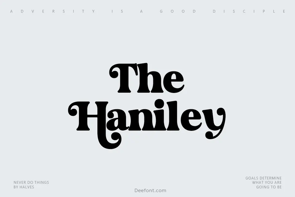 The Haniley Font