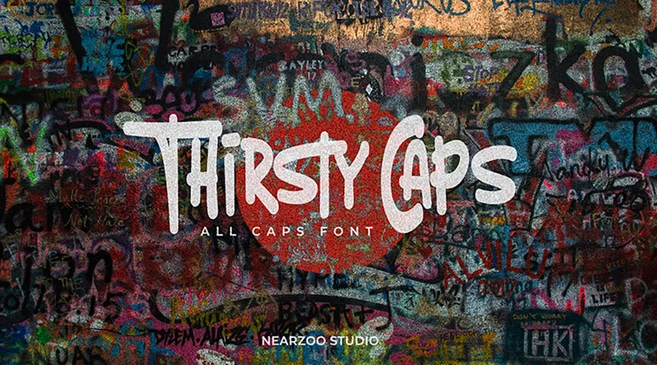 Thirsty Caps Font