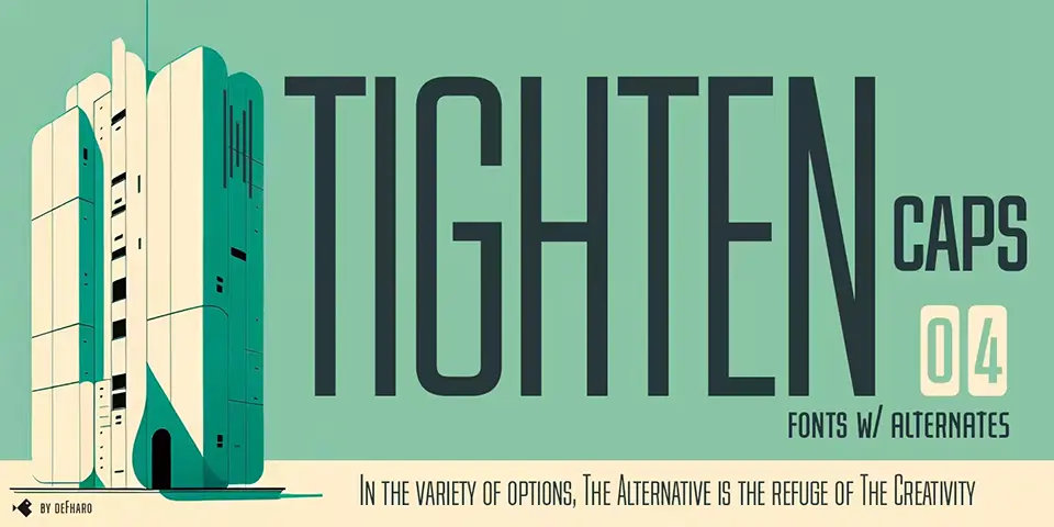Tighten Caps Font