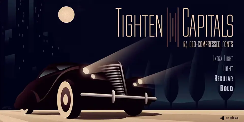Tighten Caps Font