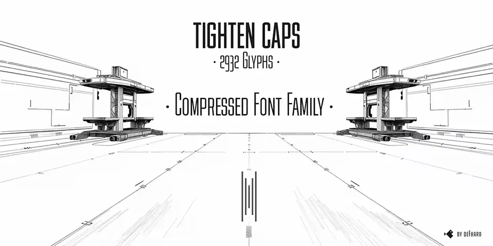 Tighten Caps Font