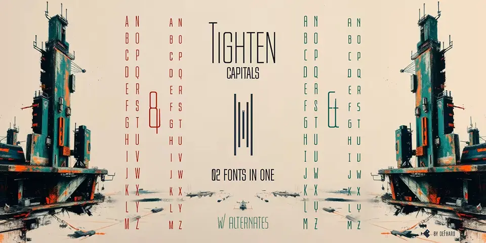 Tighten Caps Font