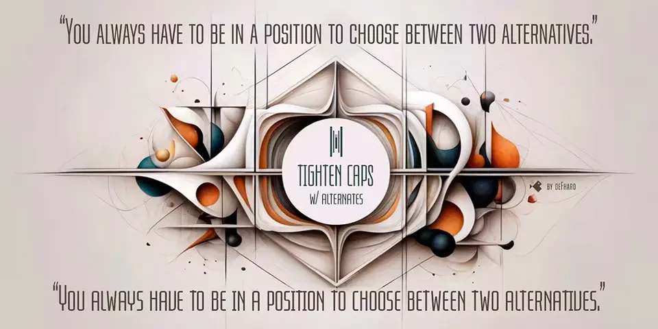 Tighten Caps Font