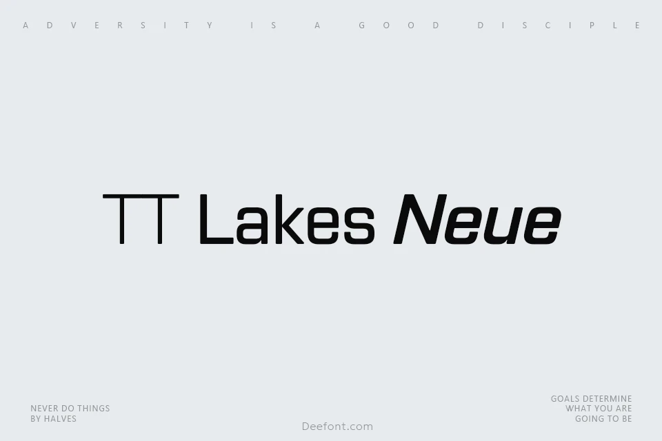 TT Lakes Neue Font Family