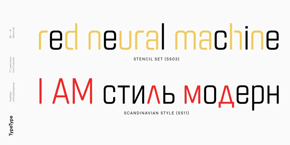 TT Lakes Neue Font Family