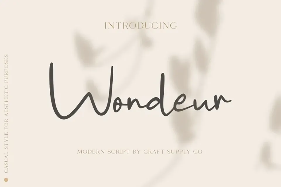 Wondeur Font