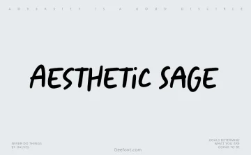 Aesthetic Sage Font