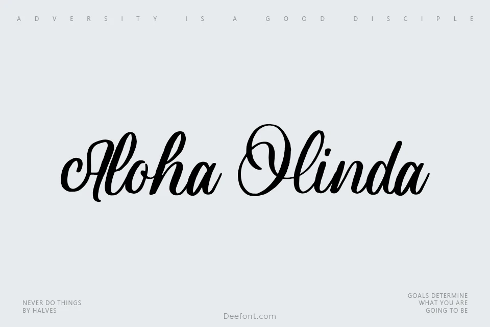 Aloha Olinda Font