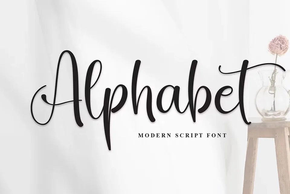 Alphabet Script Font