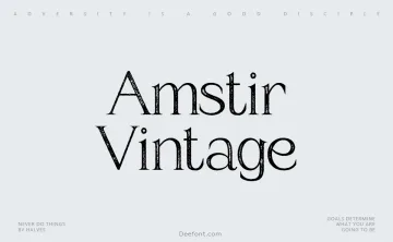 Amstir Vintage Font