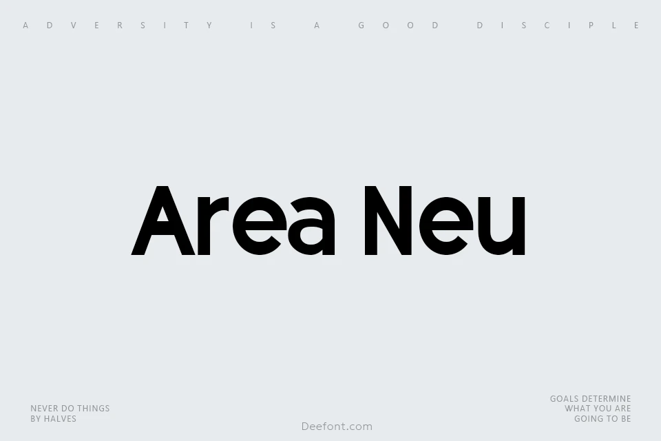 Area Neu Font