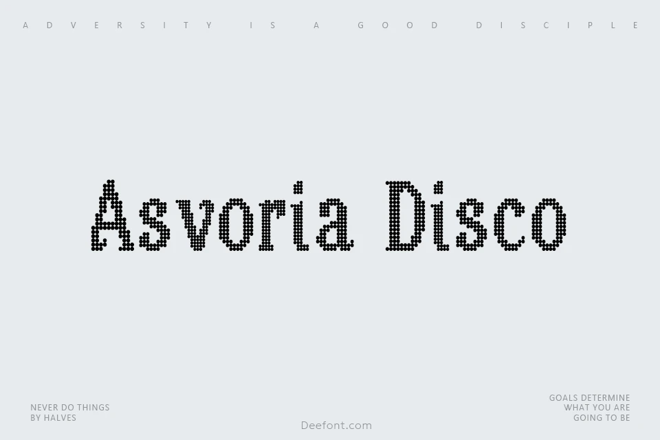 Asvoria Disco Font
