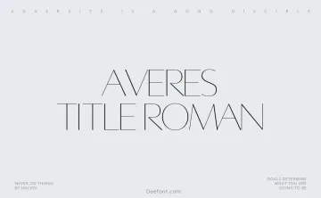 Averes Title Roman Font